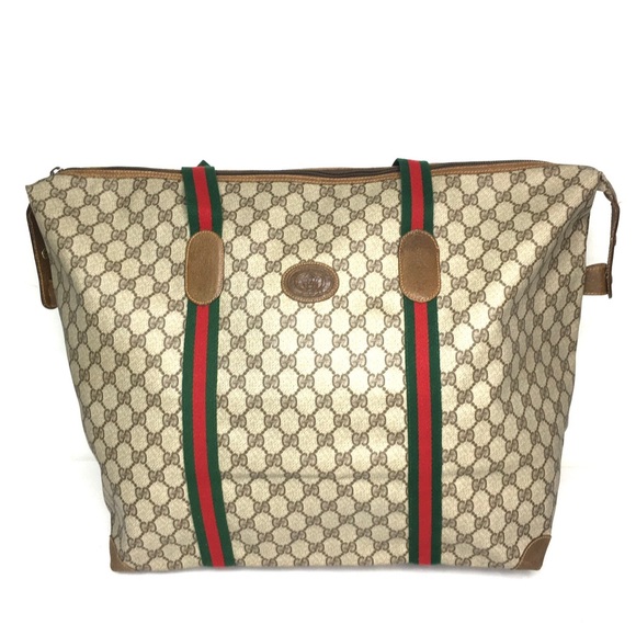 Authentic Gucci brown XL Tote/Weekender bag - Picture 2 of 16